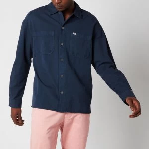 Image of Tommy Jeans Mens Lightweight Twill Overshirt - Twilight Navy - L