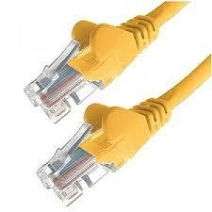 image of Rj45 U Utp Cat.5e Snagless Yellow 5m