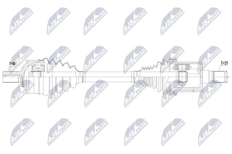 Image of NTY Drive shaft NTY NPW-VV-156