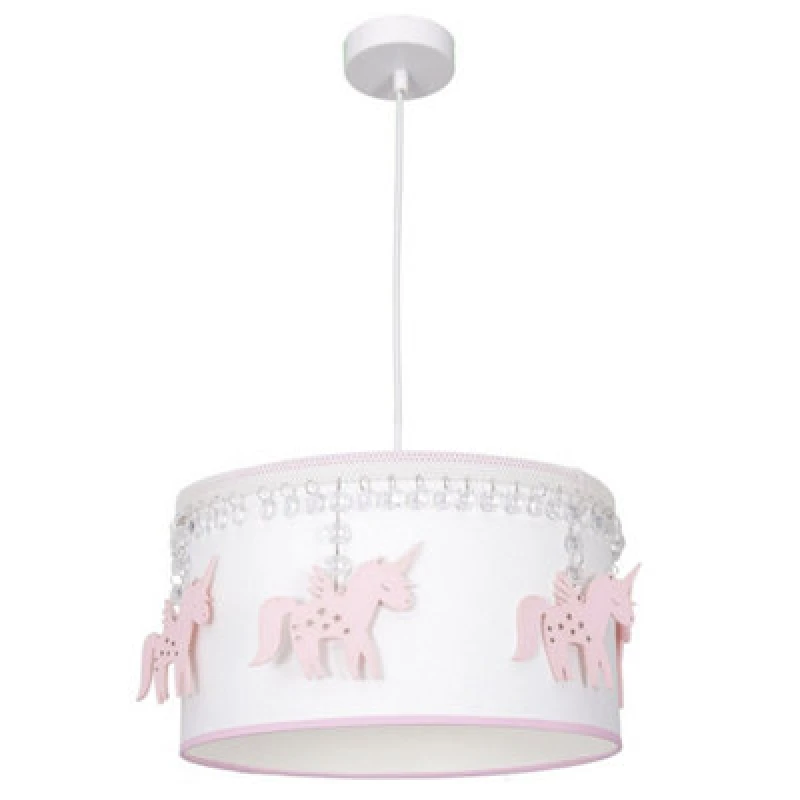 Image of Milagro Uni White Ceiling Lamp Hand Made With Crystals And Wooden Motifs White unisex