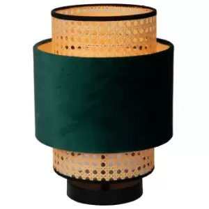 image of Lucide JAVOR - Table Lamp - Ø23cm - 1xE27 - Green