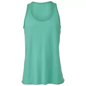 image of Bella + Canvas Youths Girls Flowy Racer Back Tank Top (M) (Deep Teal)