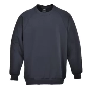 image of Portwest Mens Roma Sweatshirt Dark Navy 3XL