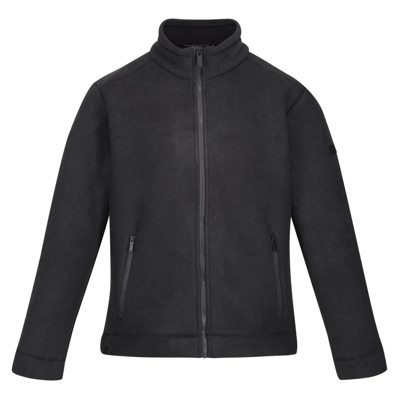 Image of Regatta Regatta Men 'Garrian II' Full Zip Fleece in Black Size: Small Black S Male 5059404848430