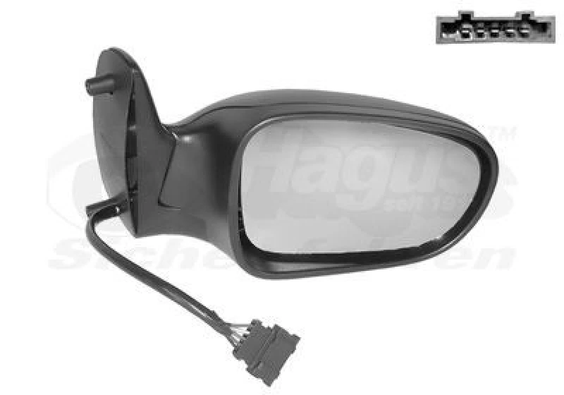 Image of VAN WEZEL Wing mirror VAN WEZEL 1867808