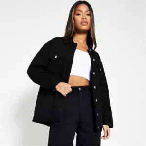 Image of I Saw It First Classic Denim Jacket - Black