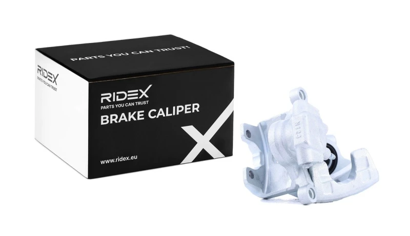 Image of RIDEX 78B1710 Brake caliper Rear Axle, without holder Cast Iron Brake Caliper (78)
