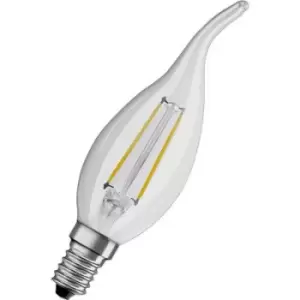 image of OSRAM 4058075436640 LED (monochrome) EEC F (A - G) E14 Candle shape windswept 2.5 W = 25 W Warm white