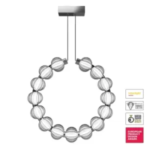 image of Amulet Modern Pendant Ceiling Light Chrome, 4000K