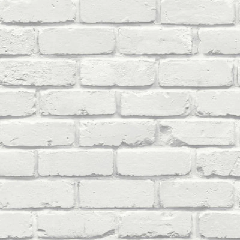 Image of Fine Decor Fine Decor Fd43600 Painted Brick Wallpaper, White