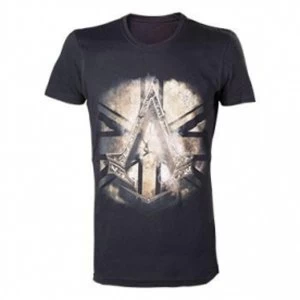Image of Assassins Creed Syndicate Bronze Crest X-Large Black T-Shirt