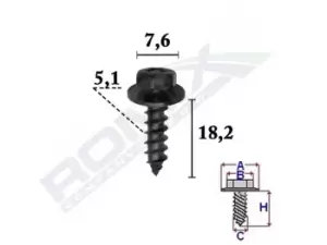 Image of ROMIX Screw TOYOTA,LEXUS C70369 7539242030