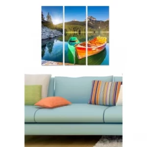 Image of MDF130714175 Multicolor Decorative MDF Painting (3 Pieces)
