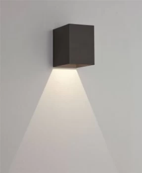 Image of LED 1 Light Outdoor Wall Light Black IP65