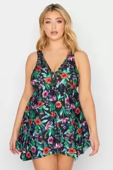Image of Floral Print Swimdress