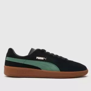 image of PUMA Army Trainers In Black & Green