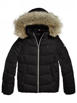 image of Tommy Hilfiger Girls Essential Down Jacket - Black