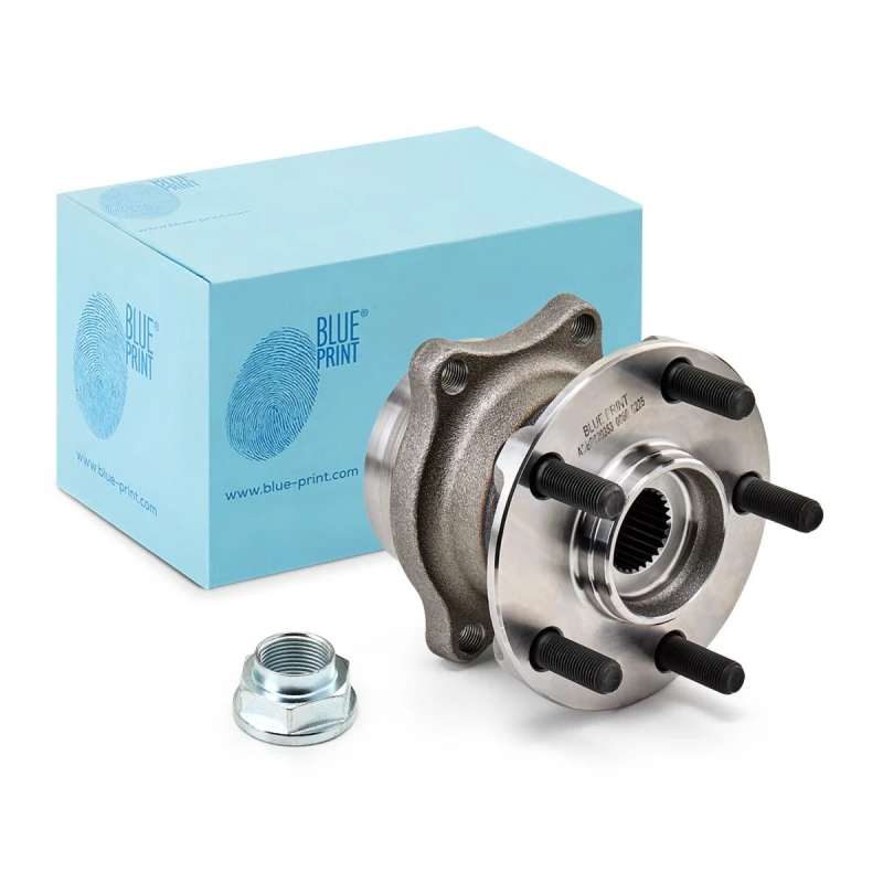 Image of Blue PRINT ADS78314 Wheel bearing kit Rear Axle Right, with wheel hub Wheel Bearing Kit (654)