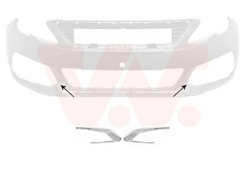 Image of VAN WEZEL Bumper cover VAN WEZEL 4081495
