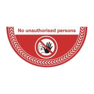Image of NO Entry' Floor Graphic (750mm x 375mm)