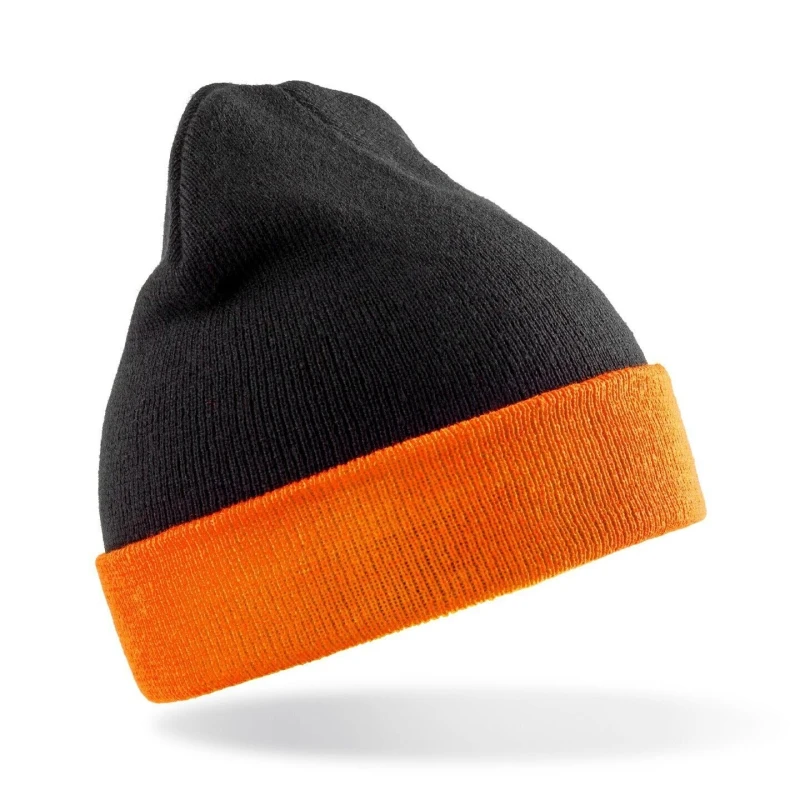 Image of Result Result Men Black Compass Beanie in Dark Blue Dark Blue One Size Male 5059699807211