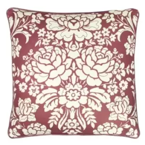 Image of Paoletti Melrose Floral Cushion Cover (One Size) (Mulberry)