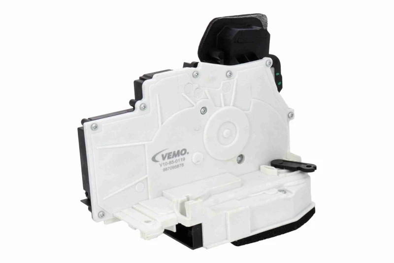 Image of VEMO V10-85-0119 Door Lock Green Mobility Parts with central locking, Left Rear Door Lock (1361)