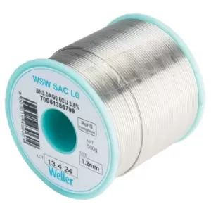 image of Weller T0051386999 WSW SAC L0 96.5/3/0.5 Solder Wire 0.8mm 500g