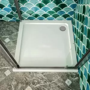 Image of Nuie Pearlstone Square Shower Tray 800mm x 800mm - White