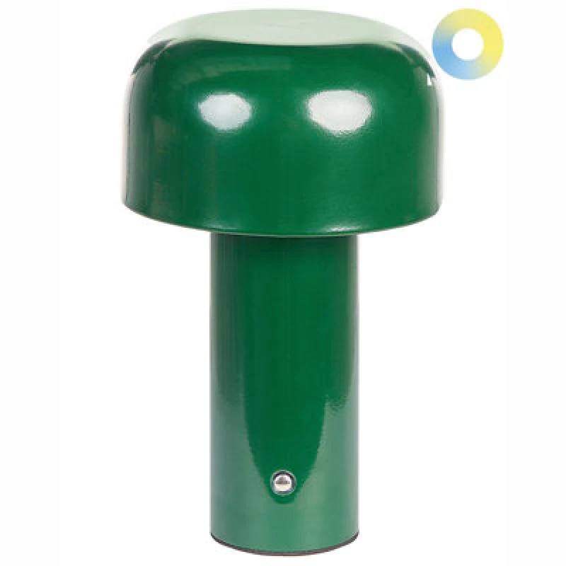 Image of Beliani Wireless LED Table Lamp Besos With Dimmer Metal Green
