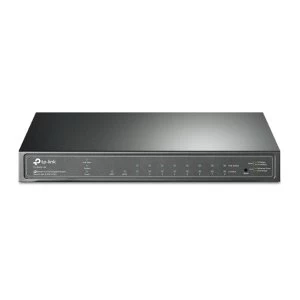 image of TP-LINK (TL-SG2210P V3) JetStream 8-Port Gigabit PoE Smart Switch 2 SFP Ports Steel Case UK Plug