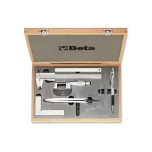 image of Beta Tools 1685/C7 7pc Measuring & Marking Set 016850110