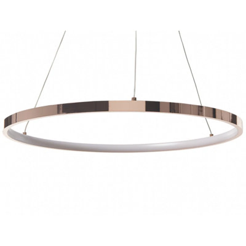 Image of Beliani LED Pendant Lamp Jordan Metal Rose Gold