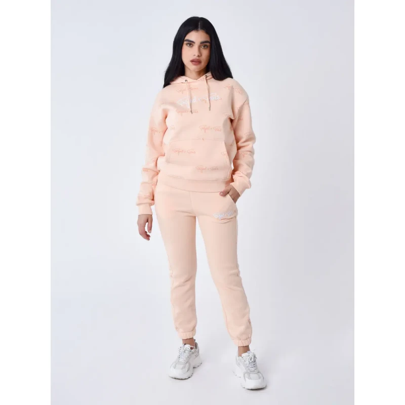 Image of Project X Paris Womens hooded sweatshirt Project X Paris all over signature Beige Female XS