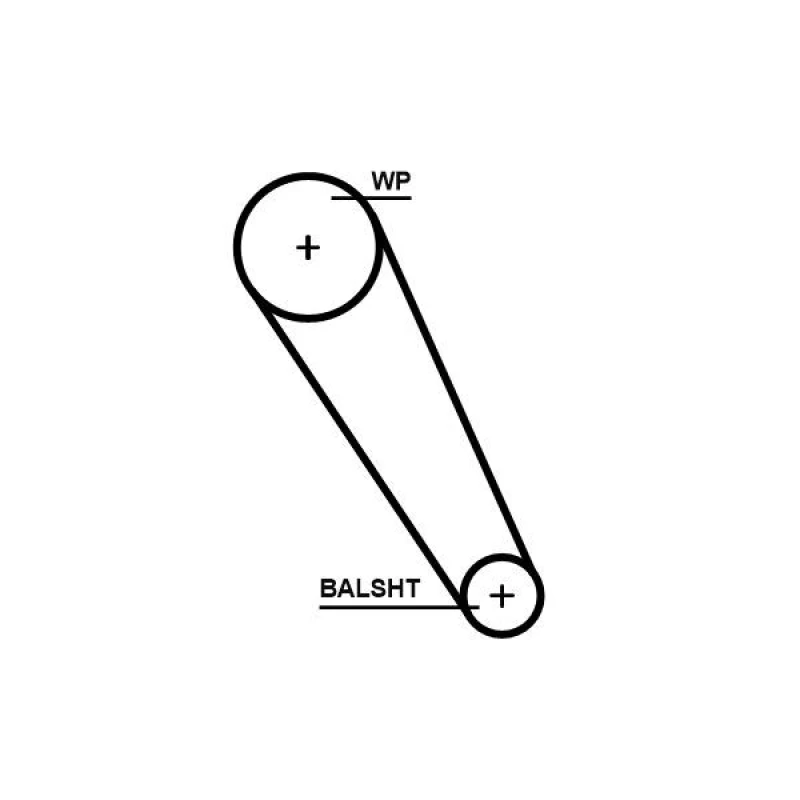 Image of GATES Timing Belt GATES 5713XS