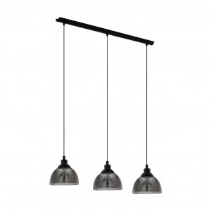 Eglo Beleser 3 Light Pendant - Dark Grey