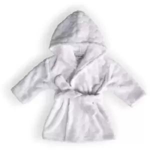 image of Komfies Marshmallow Baby Dressing Gown - 12-18 Months - White - White - Clair De Lune