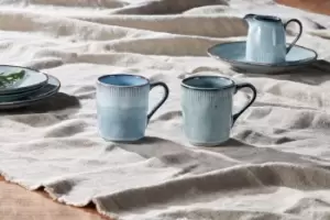 Image of Nkuku Malia Mug Set Of 2 Tableware Dusty Blue
