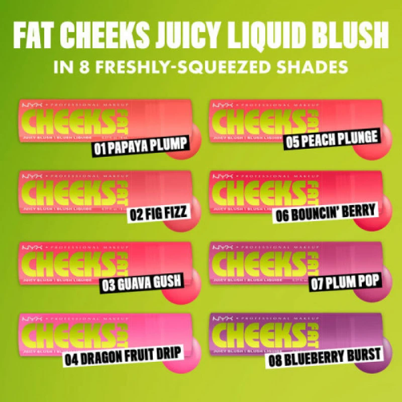 Image of NYX Professional Makeup Fat Cheeks Juicy Liquid Blush Fig Fizz