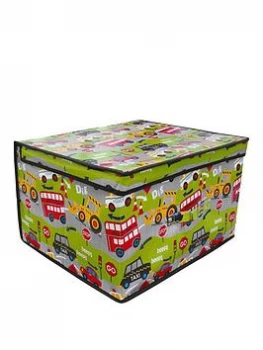 image of Printed Roadworks Jumbo Storage Box, Multi