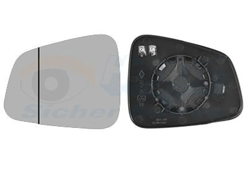 Image of VAN WEZEL Wing mirror glass VAN WEZEL 3815837