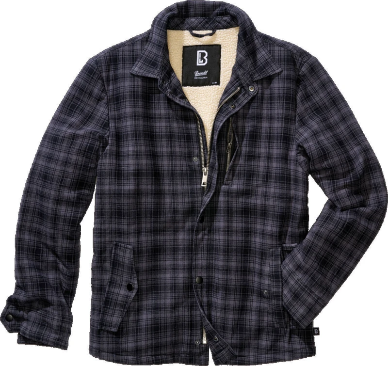 Image of Brandit Classic Sherpa Jacket Between-seasons Jacket athracite Black XXL Men