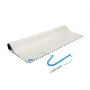 image of 24x27.5" Beige Desktop Anti Static Mat