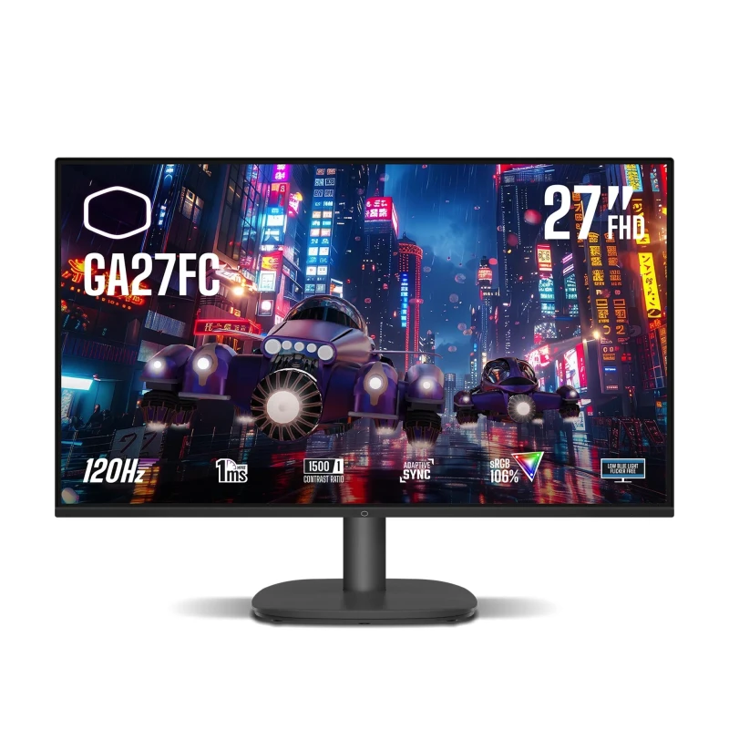 Image of Cooler Master 27" GA27FC-UK 1920x1080 IPS 120hz 1ms Widescreen Gaming Monitor - Black