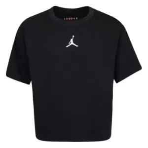 Image of Air Jordan Jordan Jumpman Cropped T-Shirt Junior Girls - Black