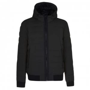 Image of DKNY Quilted Bomber Jacket - Dark Olive