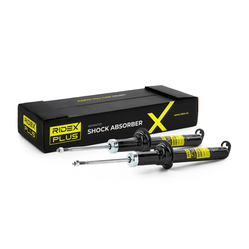 Image of RIDEX PLUS 854S1623P Shock absorber Front Axle, Gas Pressure, Twin-Tube, Spring-bearing Damper, Top pin Shock Absorber (854)