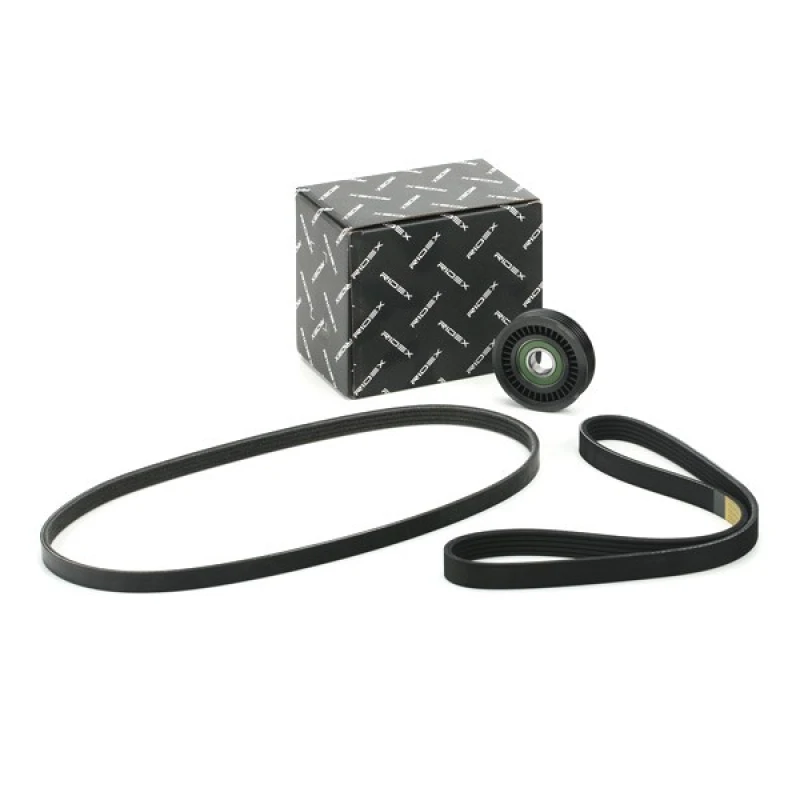 Image of RIDEX 542R0137 V-ribbed belt set EPDM (ethylene propylene diene Monomer (M-class) rubber) V-Ribbed Belt Set (542)