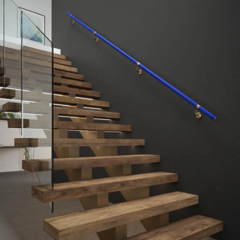 Image of Rothley Deep Blue Stair Hand Rail Kit 1.2M
