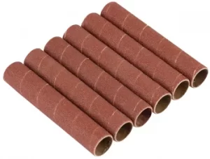 image of Draper Pack of Six 19mm Aluminium Oxide Sanding Sleeves for 10773 |25187